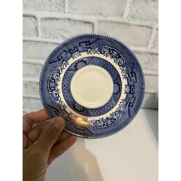 Churchill Other - Churchill Blue Willow Style Saucer Plate 5.5" Made in England